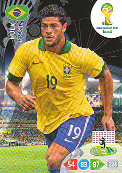 Hulk Brazil Panini 2014 World Cup #59